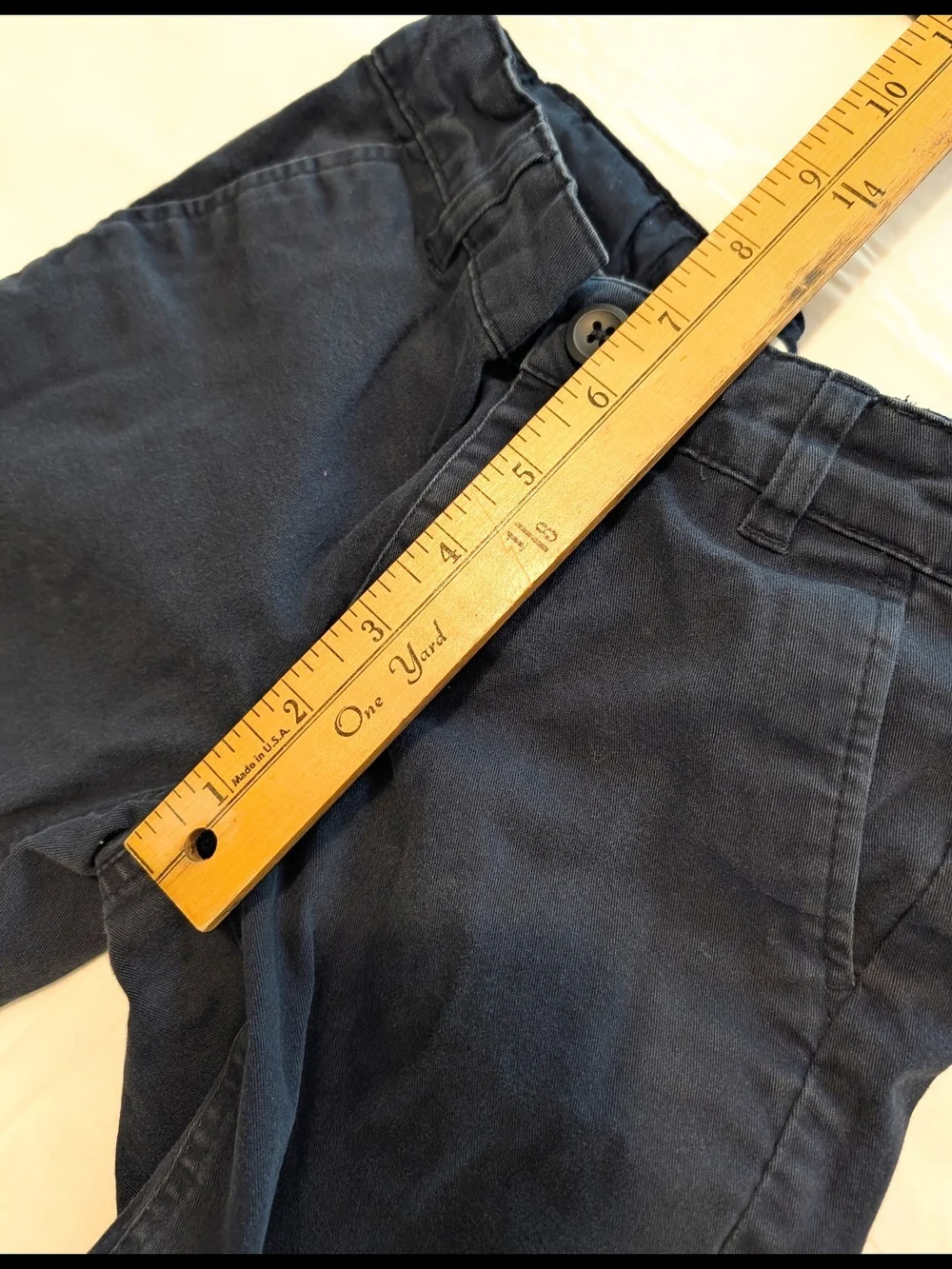 Old Navy (Lot Of 2) Boys 7 Navy Blue Chino Shorts School Uniform READ DESCRIPT.